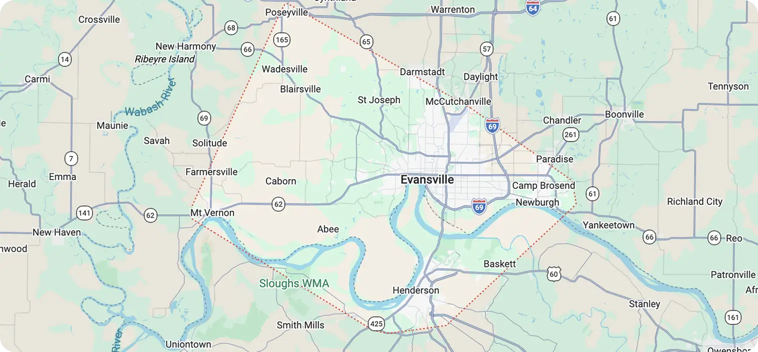 Tree-B-Gone Location Map